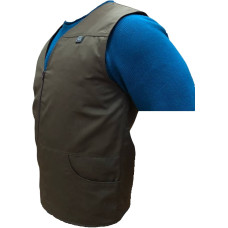 Vest with electric heating Owl brown